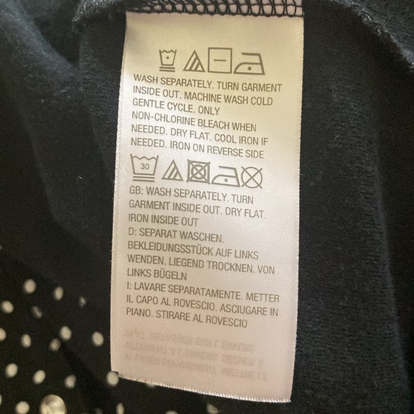 Quacker factory woman’s lightweight white polka dot on black jacket snap front - Picture 8 of 12